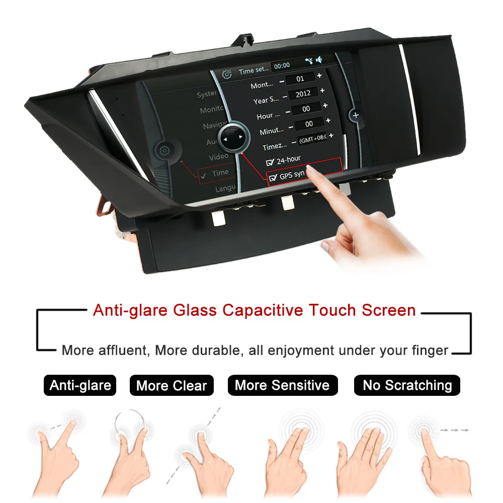 Best 8.3 Inch HD Touch Screen Car DVD Player GPS Navigation in Dash 2 Din Car Radio BT for BMW X1 E84 Display DVD Player 3