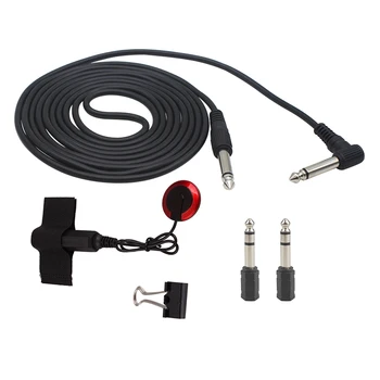 

Universal String Instrument Pickup Set with Guitar Pickup Audio Cable/ Adapters/ Clip for Violin Ukulele Guitar Accessories