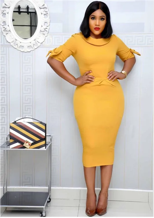 4 размера африканские платья для женщин с бисером африканские жемчужные шифоновые платья Дашики платье длиной до колен африканская Женская юбка - Цвет: Цвет: желтый
