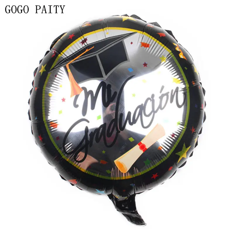 

GOGO PAITY New 18-inch round graduation cap Dr. test paper aluminum balloon Balloon graduation decoration balloon wholesale