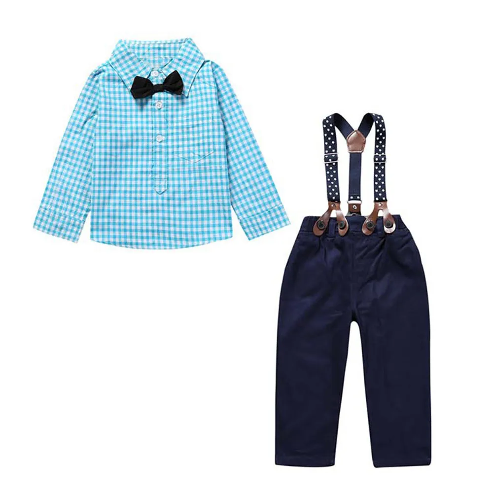 Plaid Pants Outfits Set KUKEONON Toddler Baby 2Pcs Summer Short Sleeve Tee
