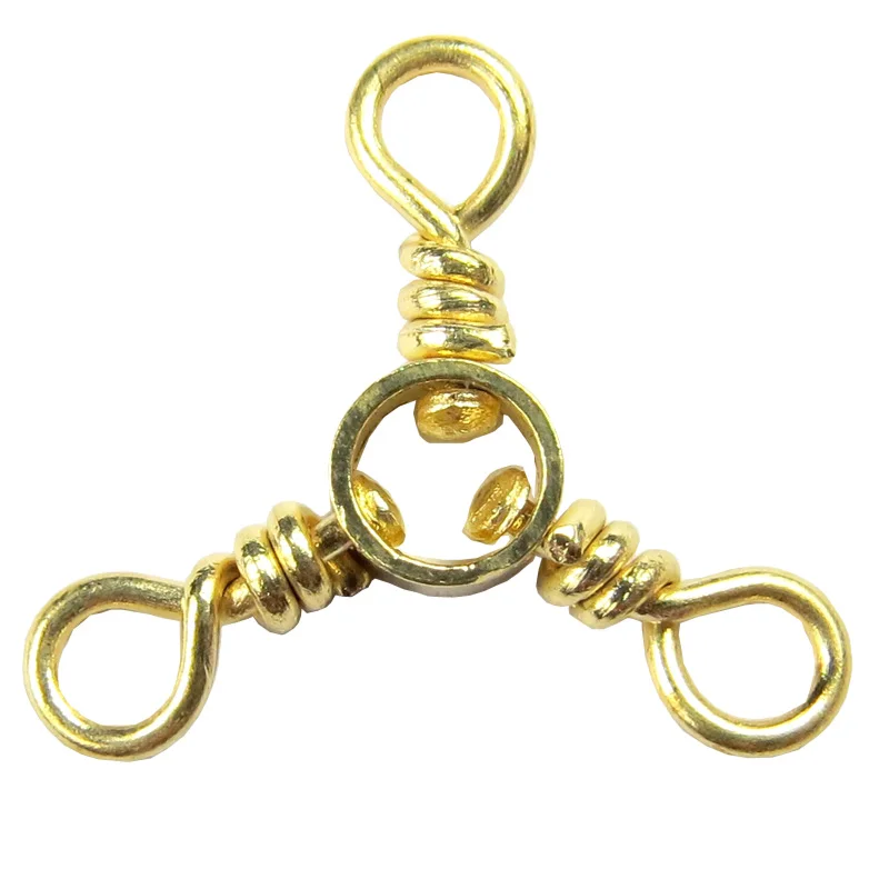 Lenrick Z1008 100piece/lot Barrel Swivel 3 way Swivels Connector