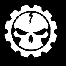 Wholesale 20pcs/lot Terror Skull Sinister Smile Gear Surround Funny Car Sticker Van RV Minicab Car Styling Vinyl Decal 9 Color