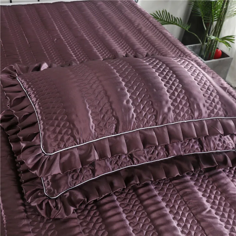 Серое одеяло, летнее одеяло, стираное полиэфирное покрывало, покрывало, набор, 3 шт. одеяла, 240x260 см, сшитые покрывала для кровати