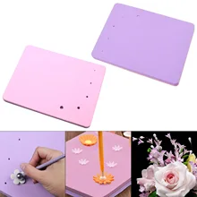 Behogar 5 отверстий квадратной формы помадка торт Пена Губка мат коврик кухня сахарные цветы Инструменты моделирования аксессуары