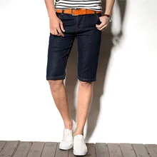 Горячая Распродажа Лето Новое модное повседневное обтягивающее хлопковые шорты мужские джинсовые шорты Модная Мужская джинсовая брендовая одежда плюс размер 42, ND909