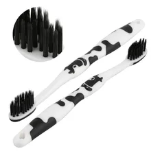 cetillo стоматологический набор зубных щеток для родителей и детей, 3 шт./партия, мультяшная корова, мягкая щетина, бамбук, уход за полостью рта, маленькая голова для нано путешествий