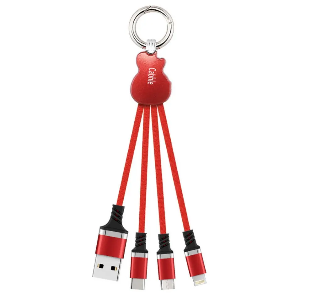 3 في 1 كابل يو اس بي المفاتيح المحمولة المصغّر usb نوع C متعددة كابل الشاحن ل فون X 8 7 6 6 s زائد ل huawei ل xiaomi