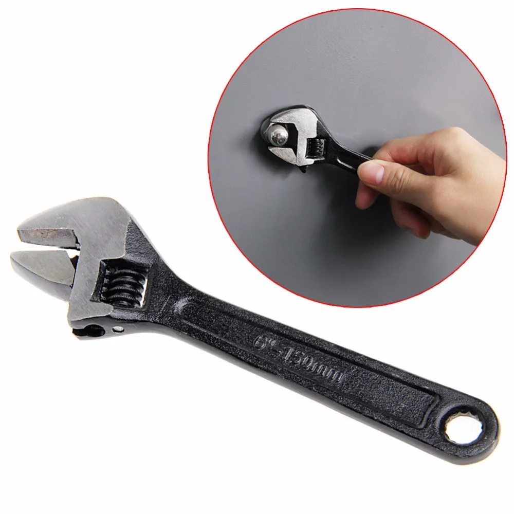 

1PC 6" 8" 10" Professional DIY Adjustable Wrench Spanner Hand Grip Tool L25