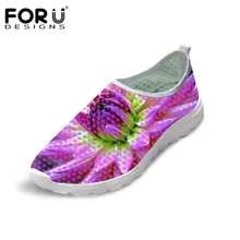 FORUDESIGNS/Летняя женская сетчатая обувь для дома с объемным цветочным принтом; дышащая повседневная обувь для женщин; Женская легкая пляжная обувь; светильник