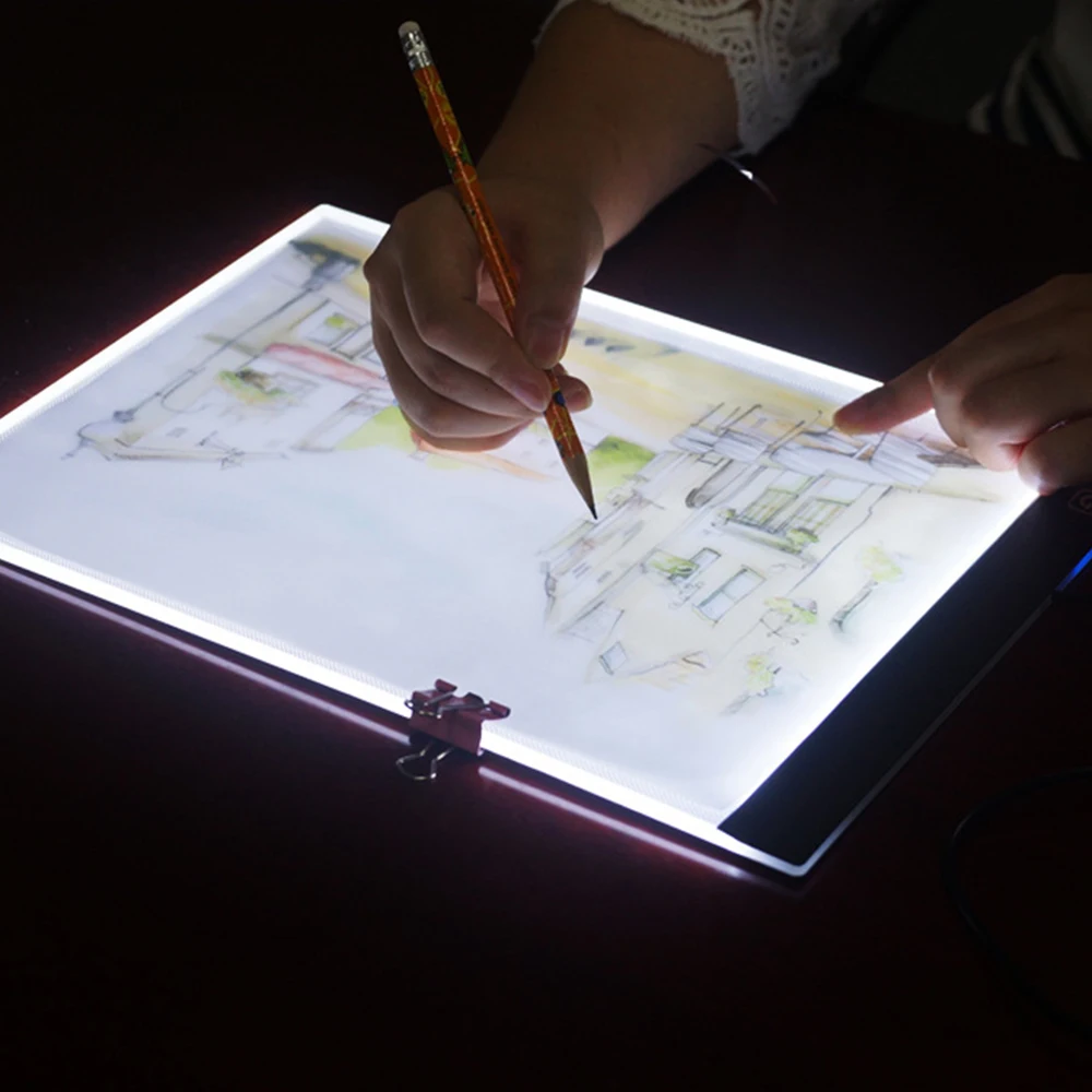 A3 световой короб светодиодный artcraft трассировки Light Pad ультра-тонкий затемнения Яркость татуировки Pad рисования проектирование stencilling X-