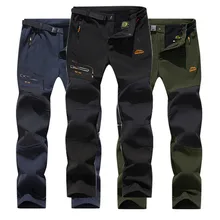 Человек зима Водонепроницаемый Рыбалка Путешествия, треккинг Открытый Туризм софтшелл брюки Кемпинг Альпинизм лыжные штаны 5XL велосипед