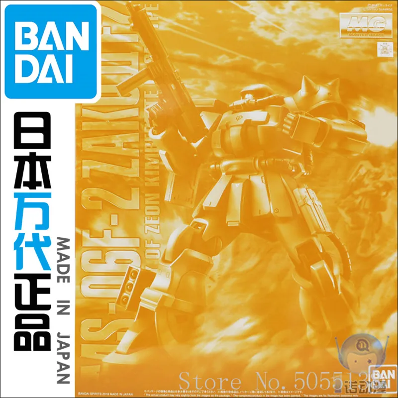 Bandai Gundam модели в наличии на складе сборе 55511 мг 1/100 MS-06F-2 Zaku Тип F2 робот Гандам