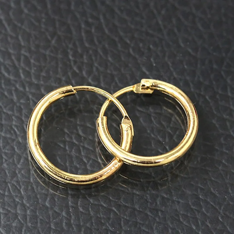 

Big Smooth Circle Hoop Earrings Basketball Brincos Celebrity Brand Loop Earrings