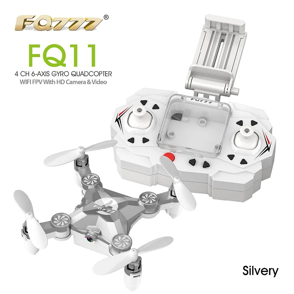 

FQ777 FQ11W 2.4G 4CH 6-Axle Gyro WIFI FPV Mini Pocket Drone Rotatable RC Quadcopter With 0.3MP Camera F20804/5