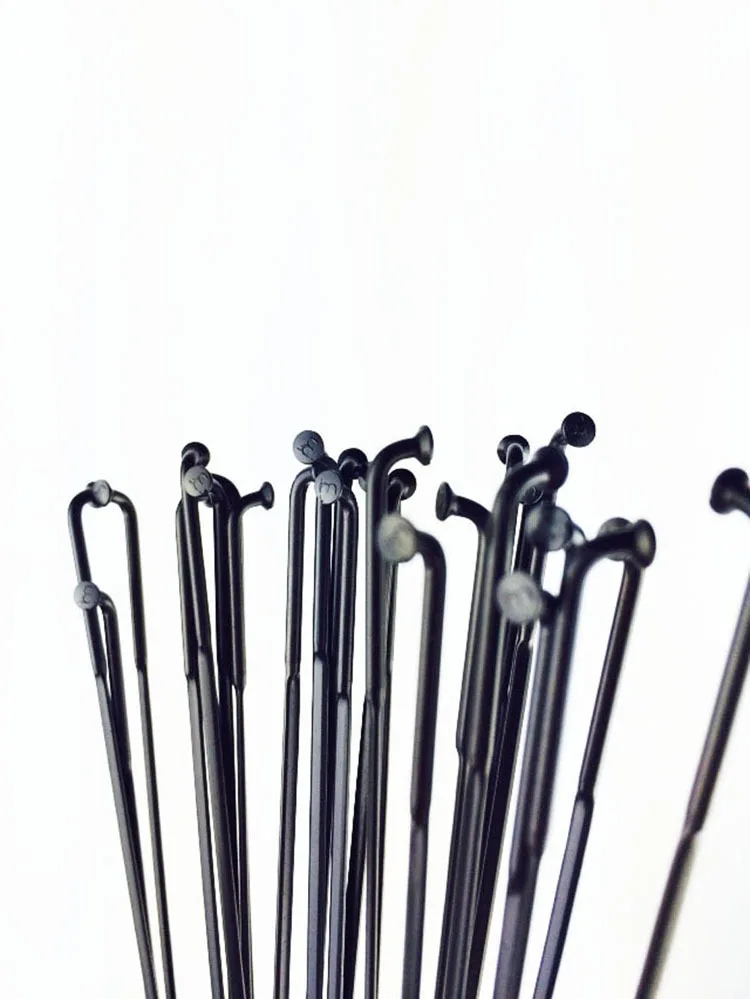 NEW CN 424 aero spoke stainless steel bike spokes black J hook/J Bend spoke 20PC with nipplein