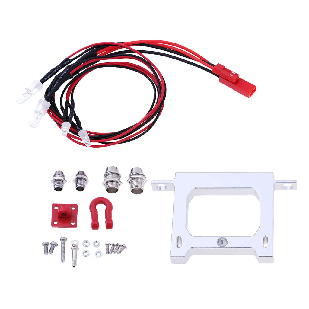 RC Rear Bumper & Tow Hook for WPL B14 B16 B24 JJRC Q60 Q61 4WD 6WD RC Car Truck