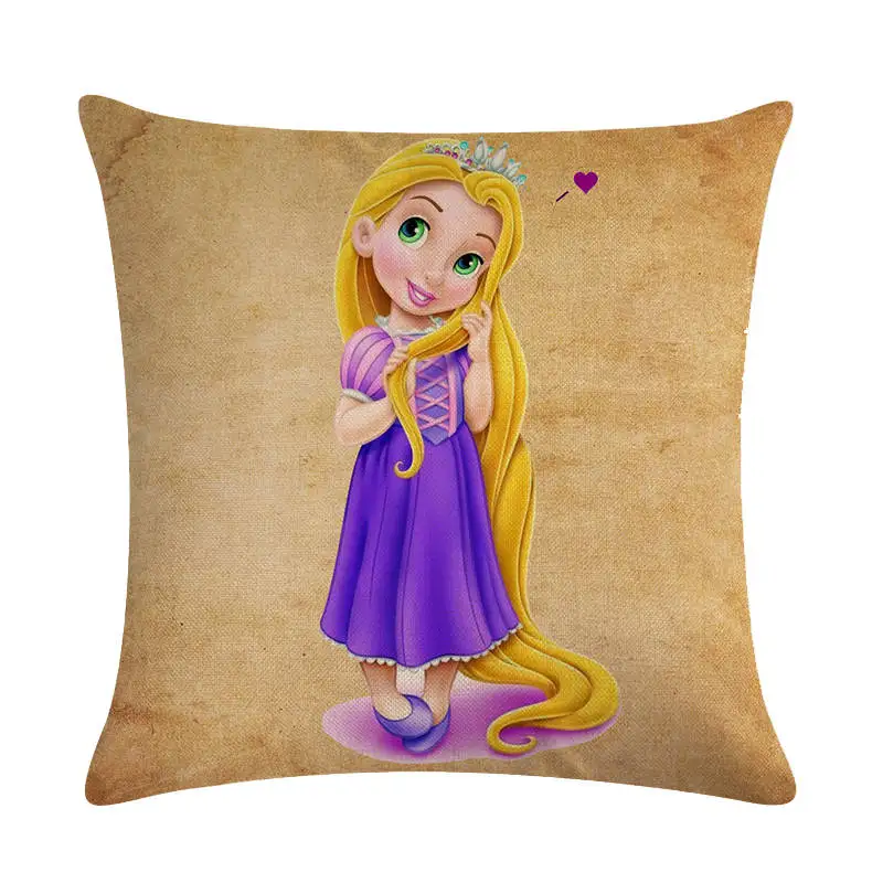 45 см * см 45 см мультфильм принцесса дизайн лен/хлопок пледы наволочки диване Чехлы для подушек домашние декоративные подушки