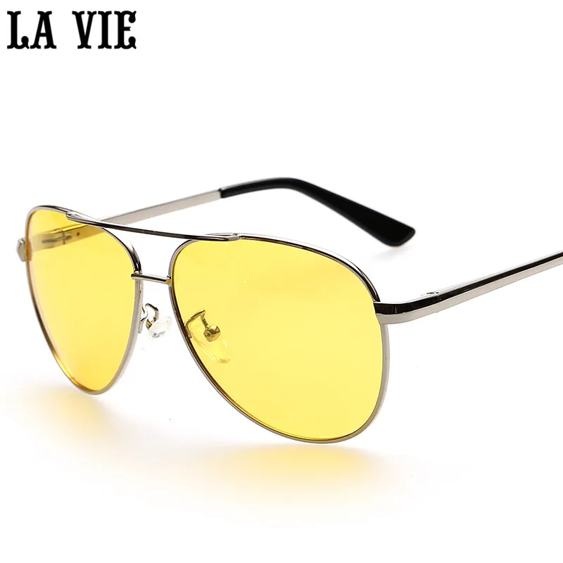 Мужские поляризованные солнцезащитные очки из сплава для ночного видения, антибликовое стекло для вождения, крутые винтажные очки-авиаторы Oculos De Sol 2081