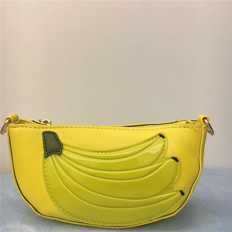 New Fashion Banana Shape Female Kawaii Cute Mini Shoulder Messenger Bag