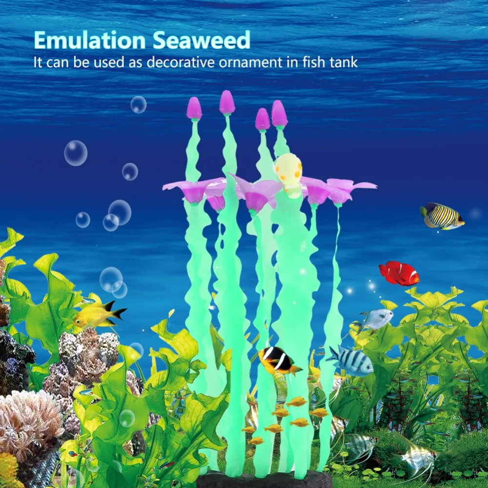 Aquarium silicone Waterweed Fashionable Beautiful Emulation Seaweed