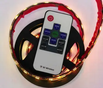 

[Seven Neon]free shipping 20sets 1M 0.4in black FPBC 60leds/m IP65wateproof flexible DC5V 5050 LED SMD RGB Strip with controller