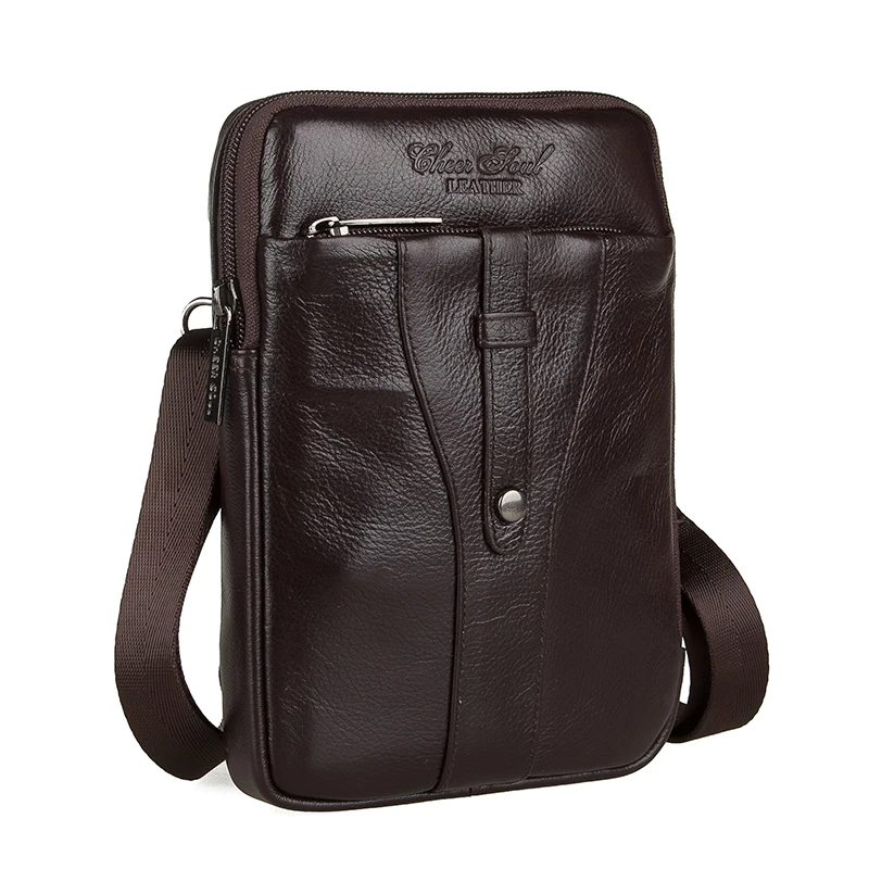 2015 Hot Sale genuine leather bags for men messenger casual bag for travel men s shoulder