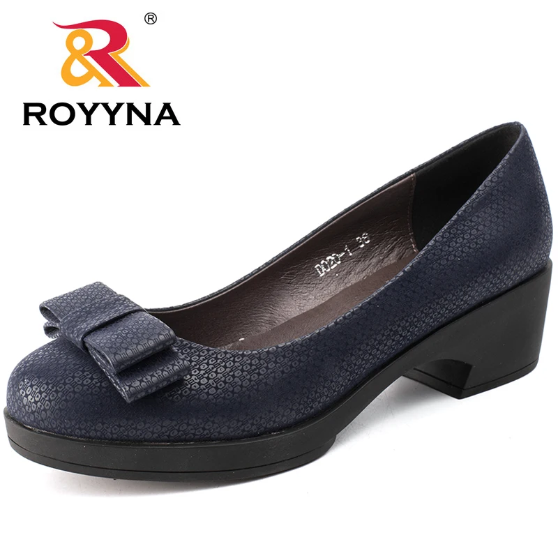 ROYYNA/Новинка года; стильные женские туфли-лодочки; женская обувь с узлом-бабочкой; Повседневная обувь; удобная прогулочная обувь; Быстрая