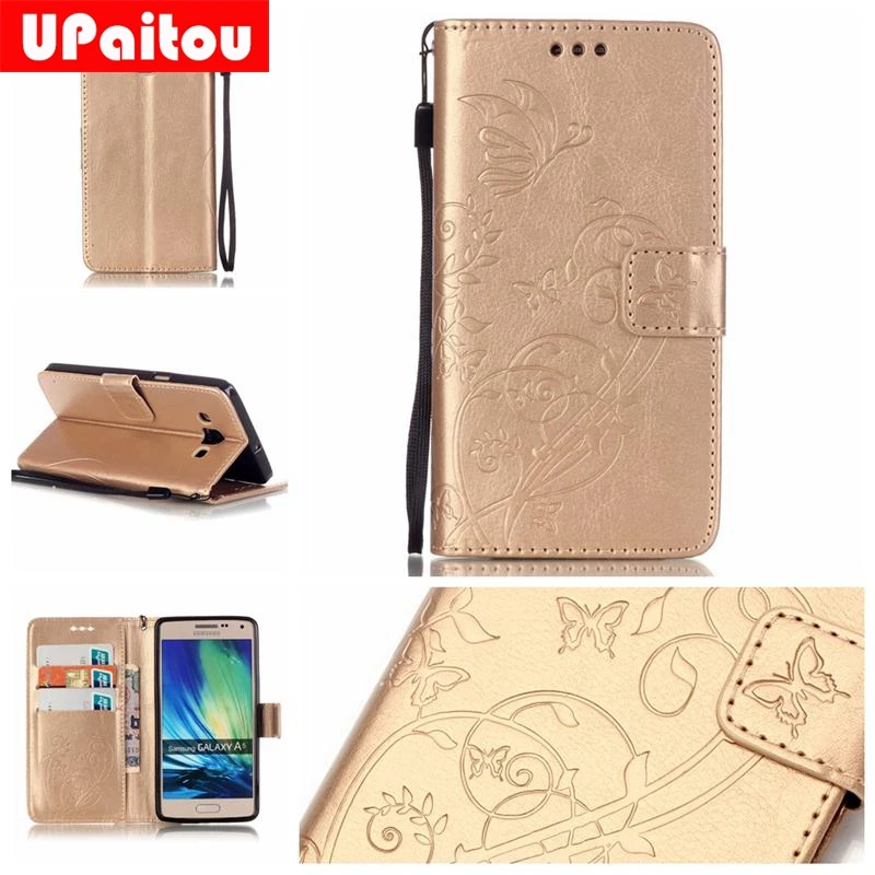 UPaitou Роскошный цветок флип-чехол для Samsung Galaxy A5 2015 A500 A500F A500FU кожаный