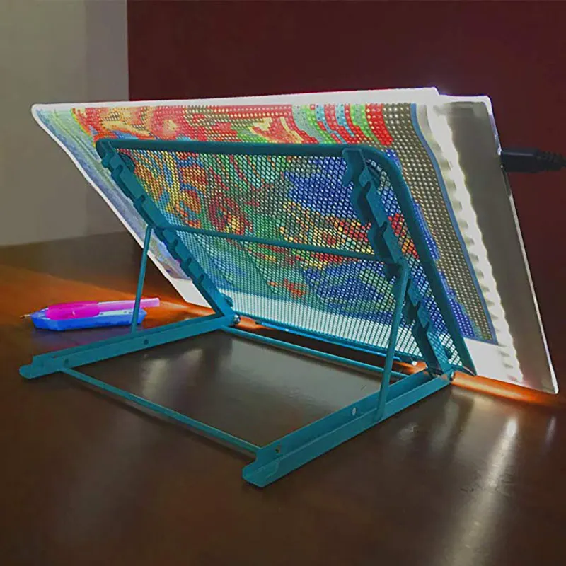 

Foldable Clip Frame Stand For A4 Diamond Painting LED Light Board DIY 5D Diamond Embroidery Light Pad Holder Accessories
