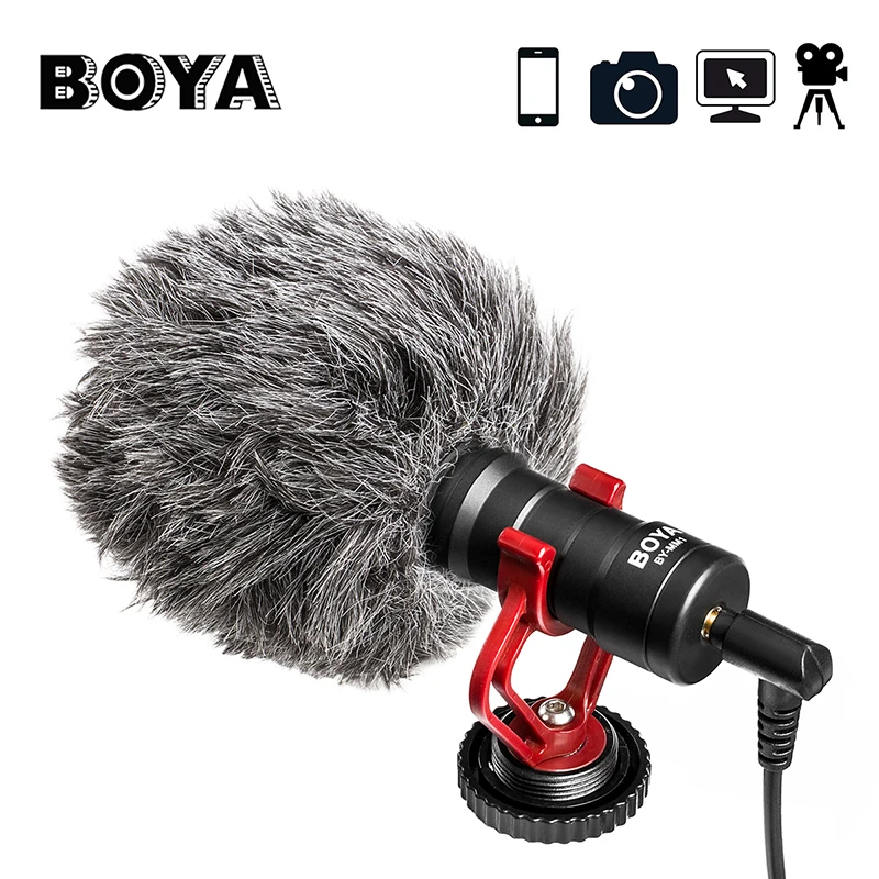 

BOYA BY-MM1 Video Record Micro Compact VS Rode VideoMicro On-Camera Recording Mic for iPhone X 8 7 Huawei Nikon Canon DSLR