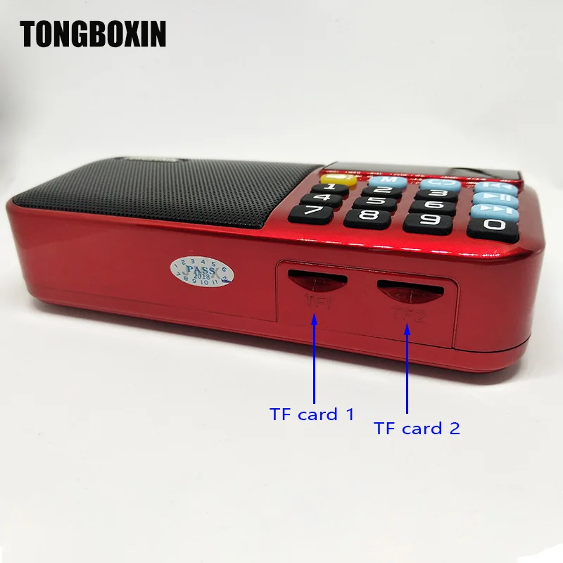 Tanie C 803 obsługuje dwie baterie 18650 dwie karty TF przenośny głośnik radiowy MP3 super bas TF usb odtwarzacz fm latarka led 3.5mm wyjście słuchawkowe