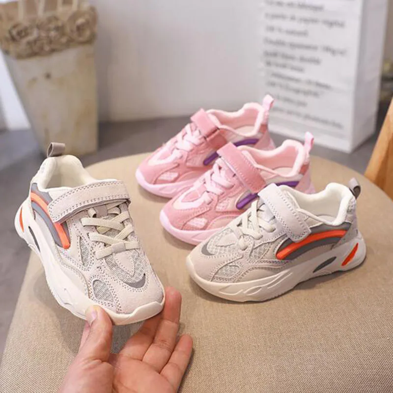 

Kids Boys' Girls' Children Fashion Breathable Comfortable Single Sports Shoes Running Running Non-slip Hook Loop Genuine Leather