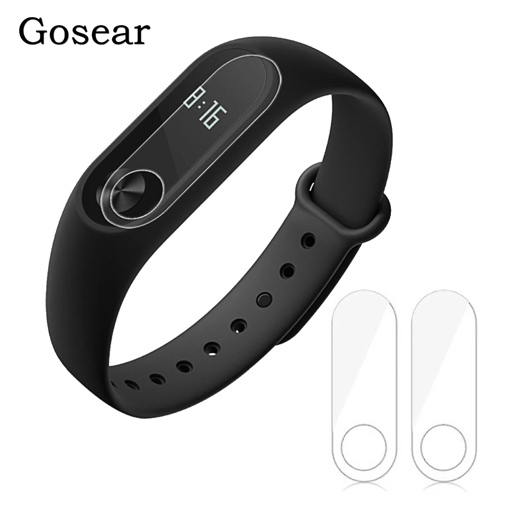 

Gosear 2pcs HD Screen Protector Protective Guard Film Accessories for Xiaomi Xiomi Xiao Mi Band Miband 2 II Band2 Smart Bracelet