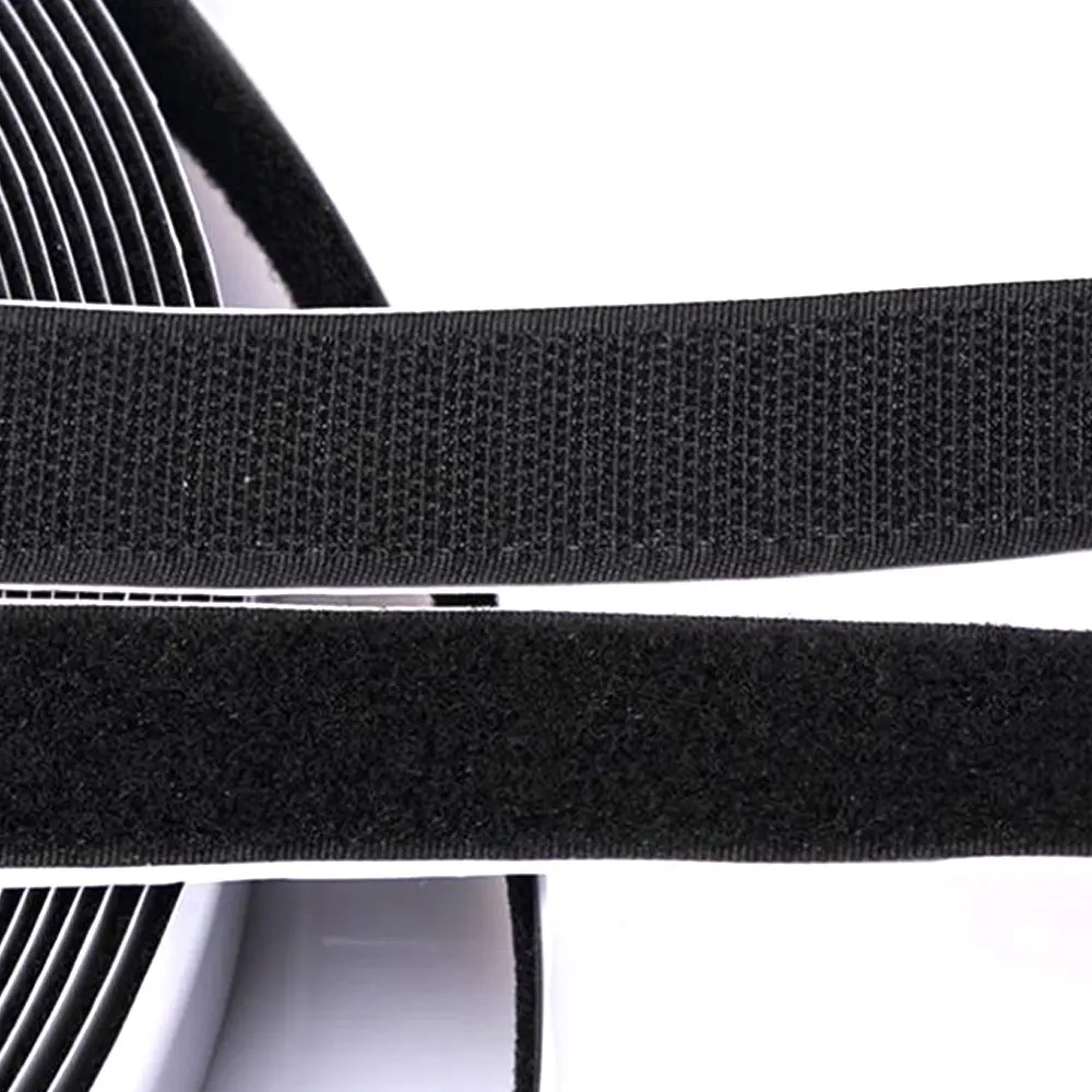 

10M*1 pair 16mm/20mm/25mm/30mm Self Adhesive Hook Tape Fastener + NO Self Adhesive Loop Tape