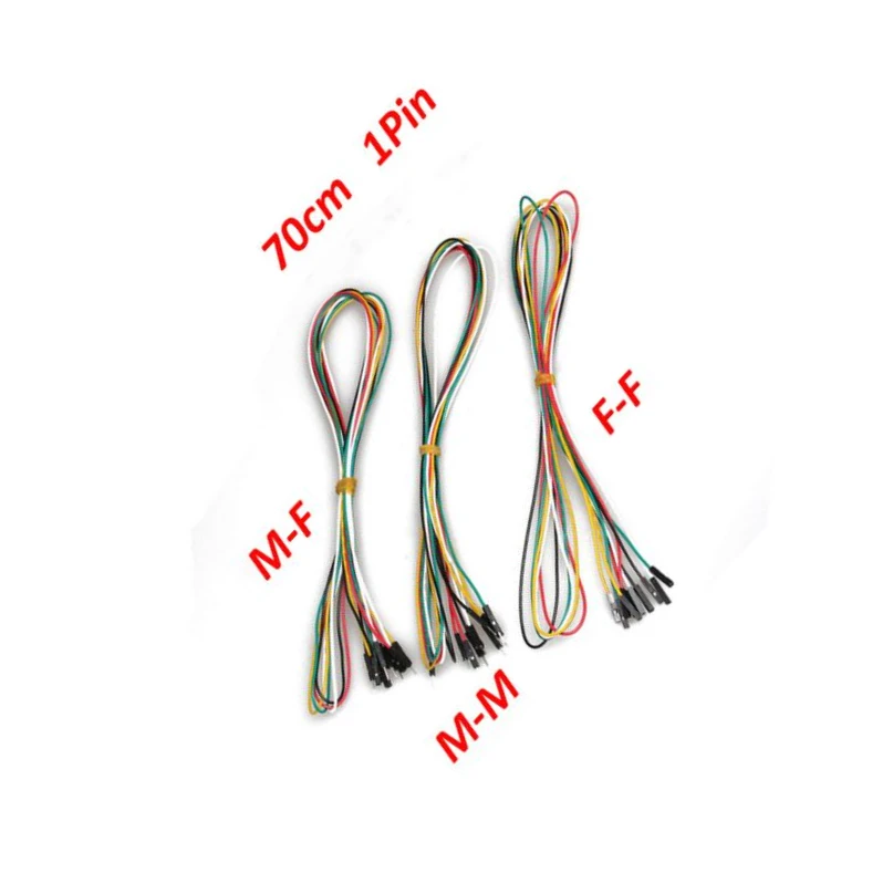100pcs/lot 3pin 100cm M-M Male-Female F-F Jumper Wires 2.54mm DuPont Cable for DIY Electronic | Компьютеры и офис
