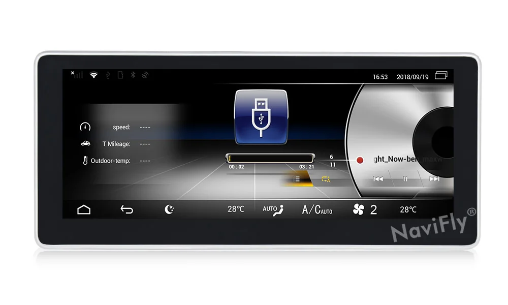 Excellent NaviFly 10.25 inch 3GB+32GB Android 7.1 car multimedia player for Benz C-Class W204 2008-2010 With GPS navigation 4G LTE WIFI BT 8
