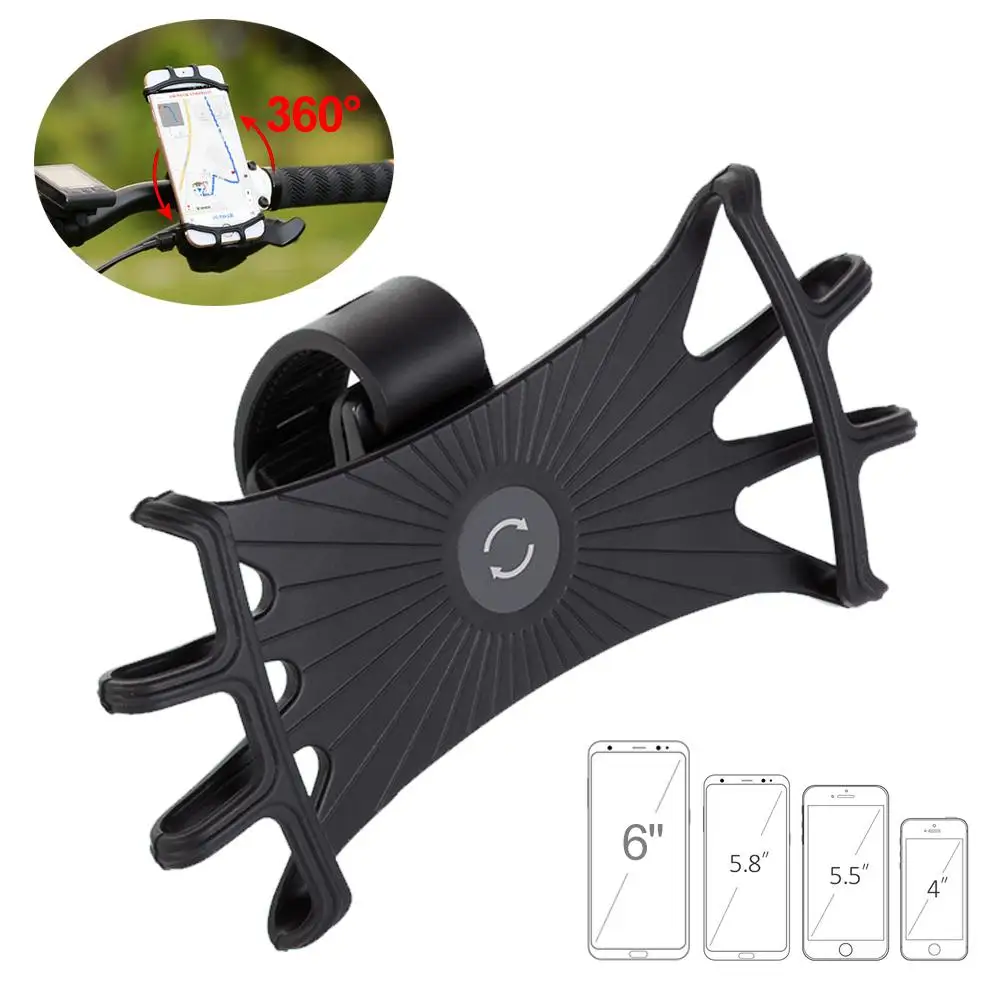 

Universal Bicycle Phone Holder Adjustable Bicycle Cell Phone Mount Smartphone Holder Handlebar Cradle