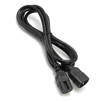 

10pcs/lot CY IEC 320 C14 Male to C15 Female Power Extension Cable for Kettle Plug 100cm