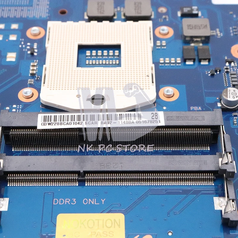 NOKOTION BA92-11488A BA92-11488B لسامسونج NP300 NP300E5C NP300E5X اللوحة المحمول PGA 989 DDR3 SLJ8F HM77