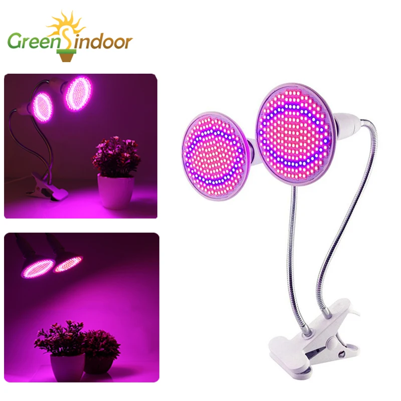 Светодиодный Grow Lights E27 лампы Настольная лампа полного спектра Phytolamp Фито фито с