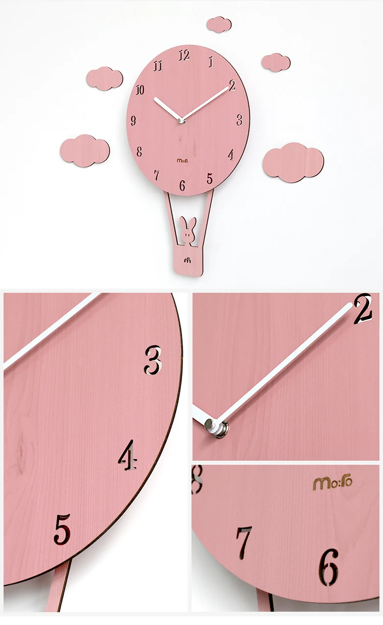 Настенные часы для детской комнаты, современные настенные часы для домашнего декора, деревянные часы для детской комнаты