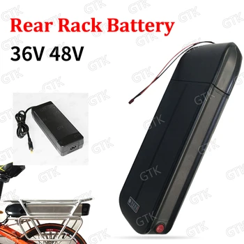 

e bike 48V 12Ah lithium 48v 12ah li ion battery 18650 BMS Rear Rack Battery for electric fat bike 750w BBSHD MM G320 + charger