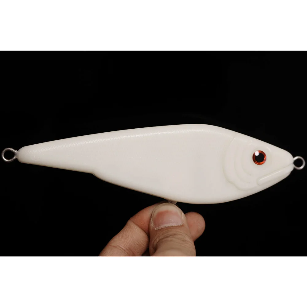 

GYFISHING 5 Pcs Unpainted Fishing Pike Muskie Suspending Glide Jerk Baits Hard Lures 150mm/65g