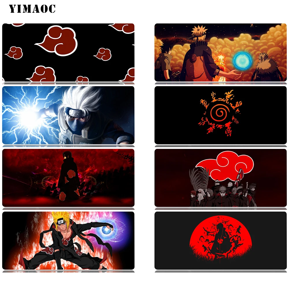 

YIMAOC Naruto Mouse Pad 30x80 cm Computer Mousepad Anti-slip Natural Rubber Gaming Mouse Mat