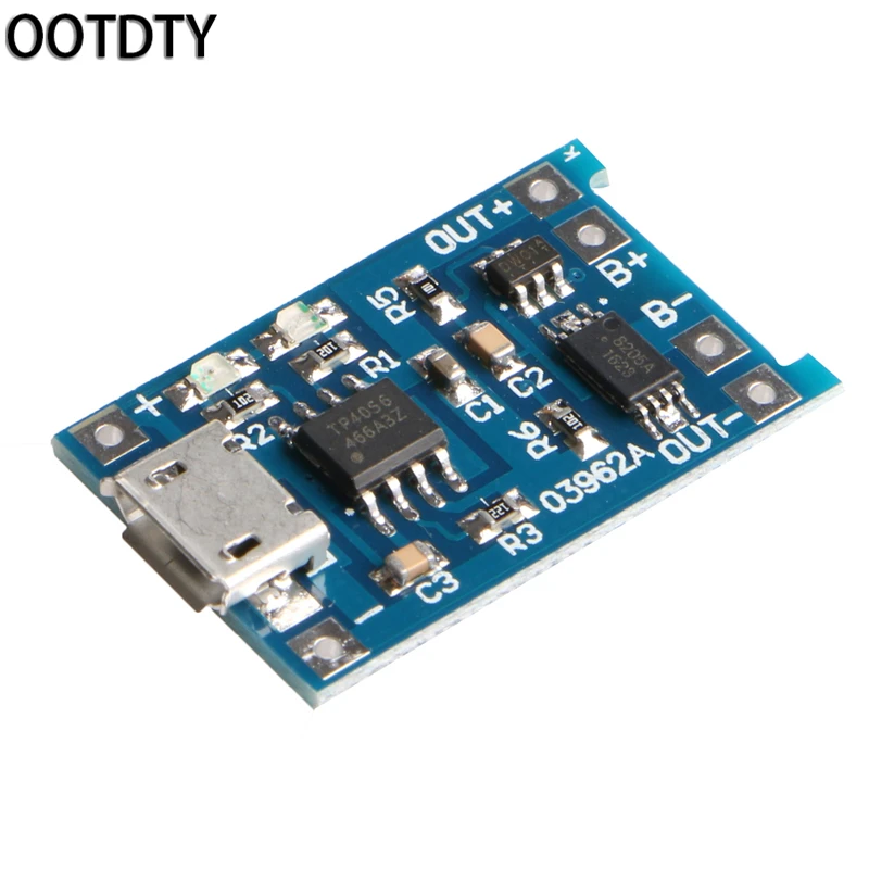 

OOTDTY Micro 5V 1A USB 18650 Lithium Battery Charging Board Module+Protection