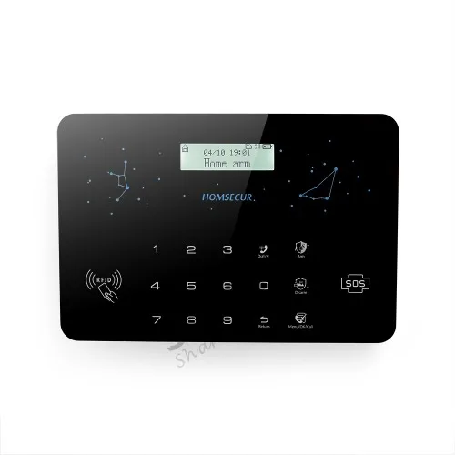 HOMSECUR беспроводный & Проводной ЖК дисплей 3G/WCDMA RFID охранная сигнализация LC03