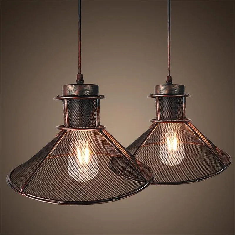 

E27 Retro Industrial Wind Iron Chandelier Edison Light Personality Creative Nostalgic Art Single Head Lamp
