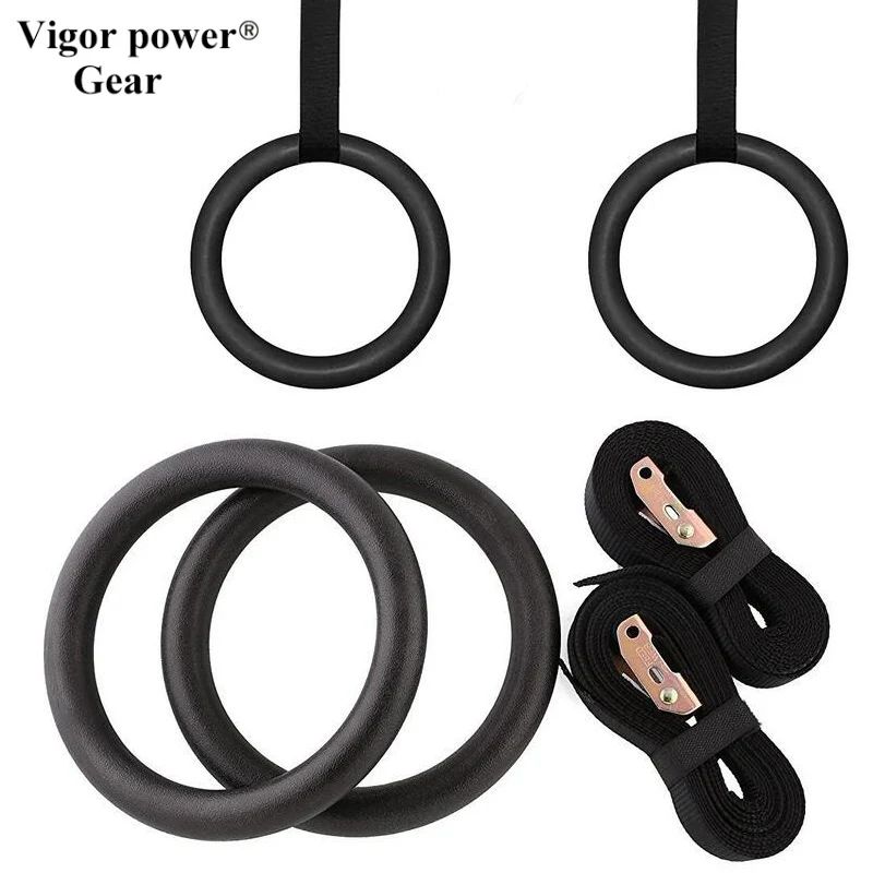 

ABS Gym Rings (2 pcs in set) Gymnastic Rings with Adjustable Straps for crossfit, workout strength training gym ring