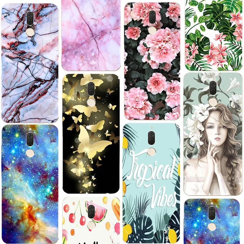 Silicone Case For Huawei Y3 Y5 2017 Y5ii P Smart Pattern Soft Flowers Cases P20 P10 P9 lite mini Mate 10 Marble |